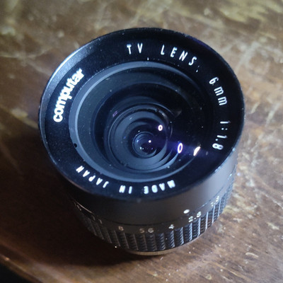 Computar 6mm f/1.8 CS-Mount Manual Focus TV Lens T6Z0513CS-2 M0514