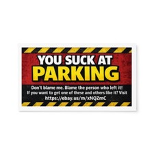 50X Funny Parking Gag Cards   You Suck at Parking / Learn How to Park
