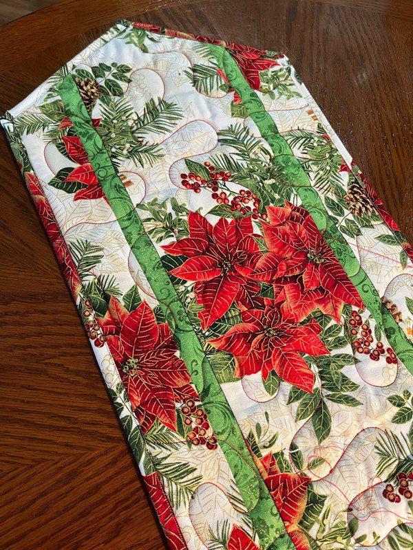 Handcrafted - Quilted Table Runner - Christmas Celebration -New Sept  2025 (2nd)
