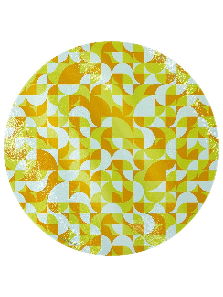 Retro Sunshine Circular Chopping Board