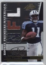 2007 Playoff Absolute Memorabilia Die-Cut NFL Signatures Paul Williams Auto 2u3