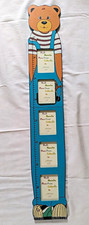 Juliana Magic Memories Bear Height Chart Photo Display Wall Mounted, Blue