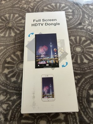 Full Screen HDTV Dongle 4K Wireless Display Wi Fi HDMI Mirroring Set of two.