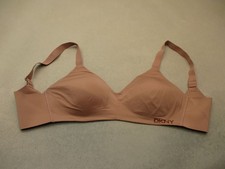 36C DKNY Womens Black Lined Wireless Back Closure Opaque Demi Bra 7L