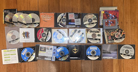 Sega Saturn Gray Console 21 Games & Ram Memory Cartridges Set Japan - Read Desc