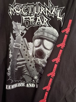 Nocturnal Fear Sterilize And Exterminate XL Long Sleeve Death Metal VTG 00s