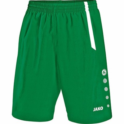 JAKO Sporthose Turin 4462, ohne Innenslip, grün/weiß , Neu und OVP
