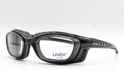 NEW UVEX SWO9 BLACK SAFETY AUTHENTIC EYEGLASSES 56-21