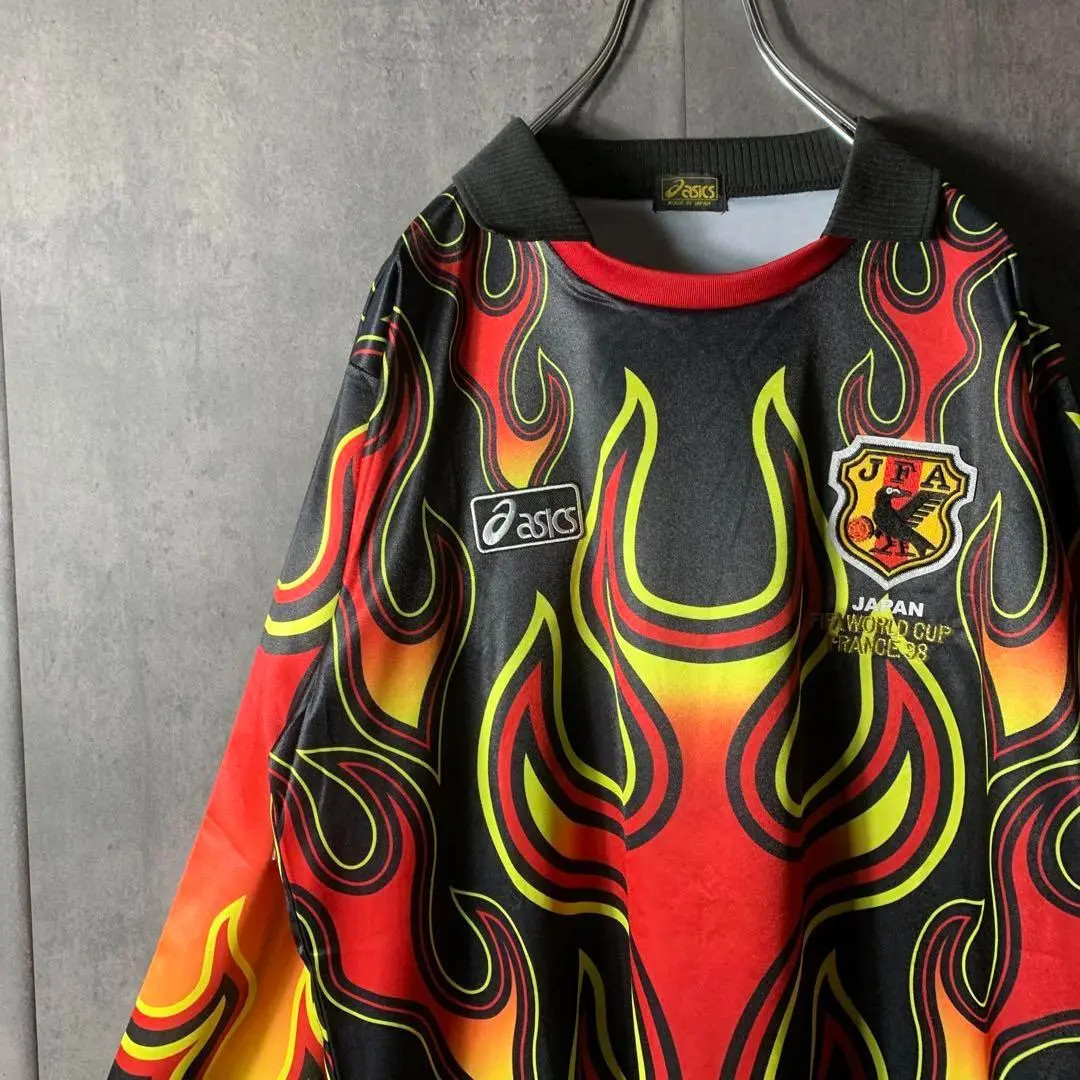 Japan National Team 1998 GK Flame Jersey Asics Kawaguchi