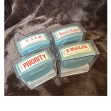Xstamper Pre-Inked Office Stamp Set of 4 - Pa...