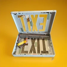 🔥(AN) ***QTY 1*** Lithonia LE S W 2 R 120/277V LED Emergency Exit Sign Double-F