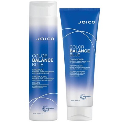 Joico Color Balance Blue Shampoo & Conditioner - For Lightened Brown Hair