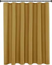 Hotel Quality Fabric Shower Curtain Liner 72 Inch by 72 Inch, Gold Water Resista