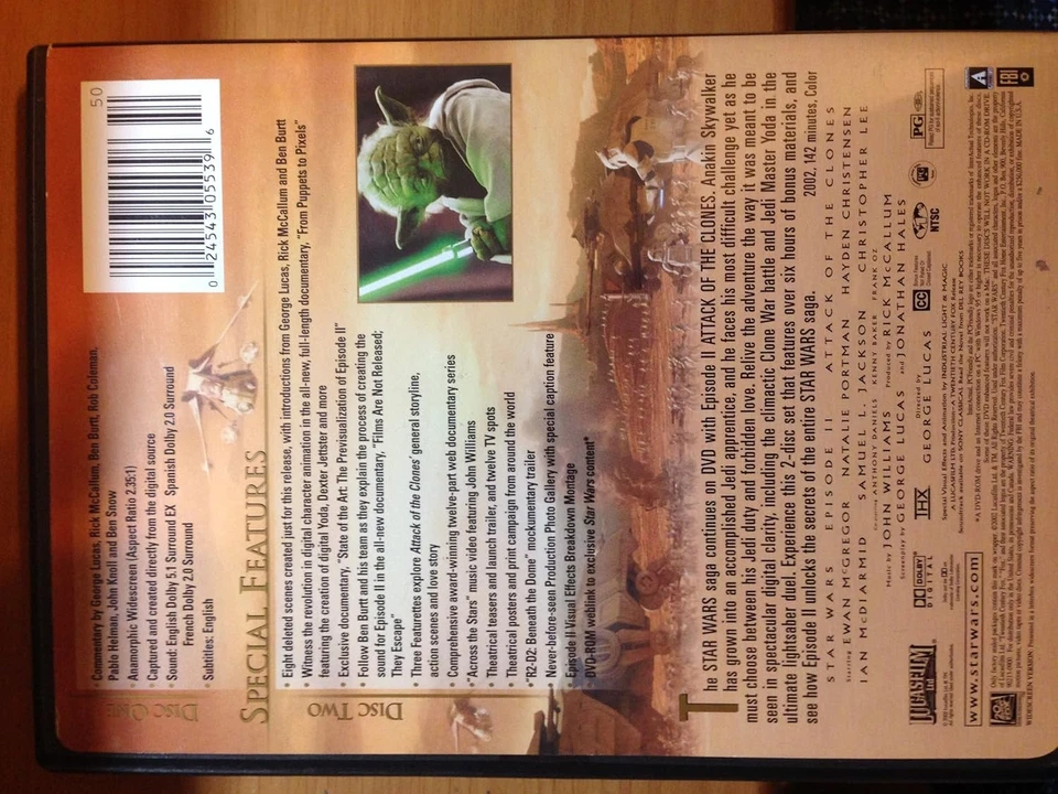 Star Wars Episode 2 - Attack Of The Clones (DVD) - image 2 of 4