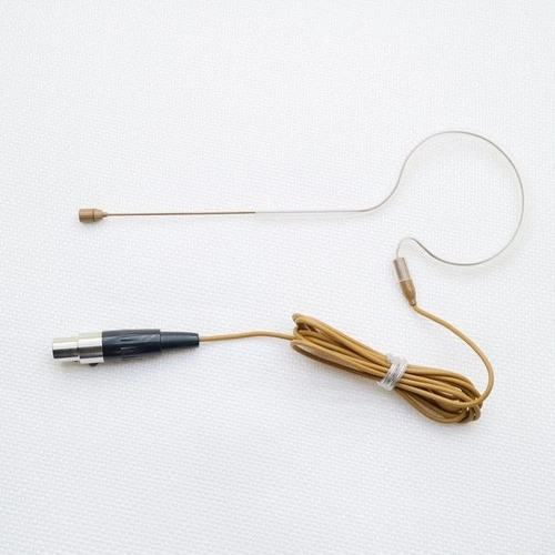 MX153 Tan Earset Microphone For Shure ULX SLX QLX Mini 4Pin BeltPack Headset Mic - Picture 1 of 6