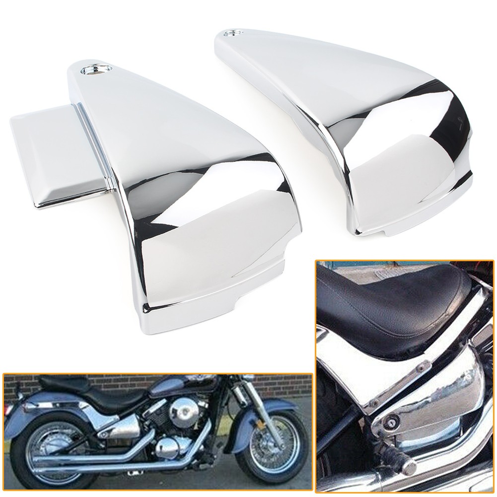 Battery Side Cover Frame Chrome Fit Kawasaki Vulcan VN400/800 Classic Drifter