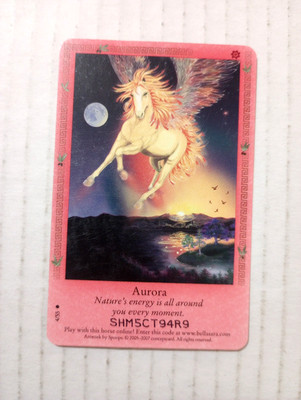 Bella Sara TCG Aurora 4/55 2007 Ancient Lights Common Horse Trading Card