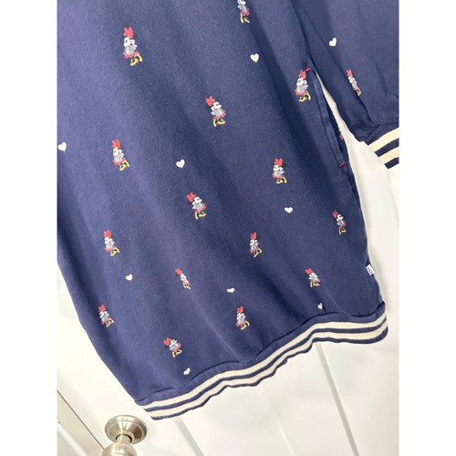 Gap Disney Girls Minnie Mouse Hoodie Dress Has Pockets Preppy Blue Size Medium - Picture 2 of 10