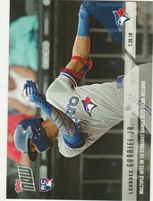 2018 TOPPS NOW #516 MULTIPLE HITS IN 10 STRAIGHT GAMES LOURDES GURRIEL JR.