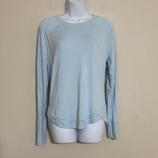 Athleta Soft Blue Women's Sweatshirt S pull on stretchy cozy performance yoga