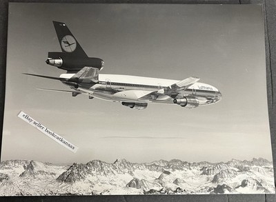 LUFTHANSA DOUGLAS DC 10-30 JET 7x9.5  Vintage Aviation Archive Airlines Photo