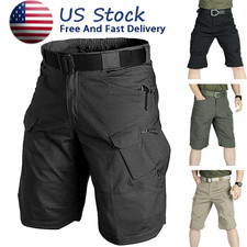 Mens Summer Outdoor Cargo Hiking Shorts Quick Dry Work Pants Casual Shorts