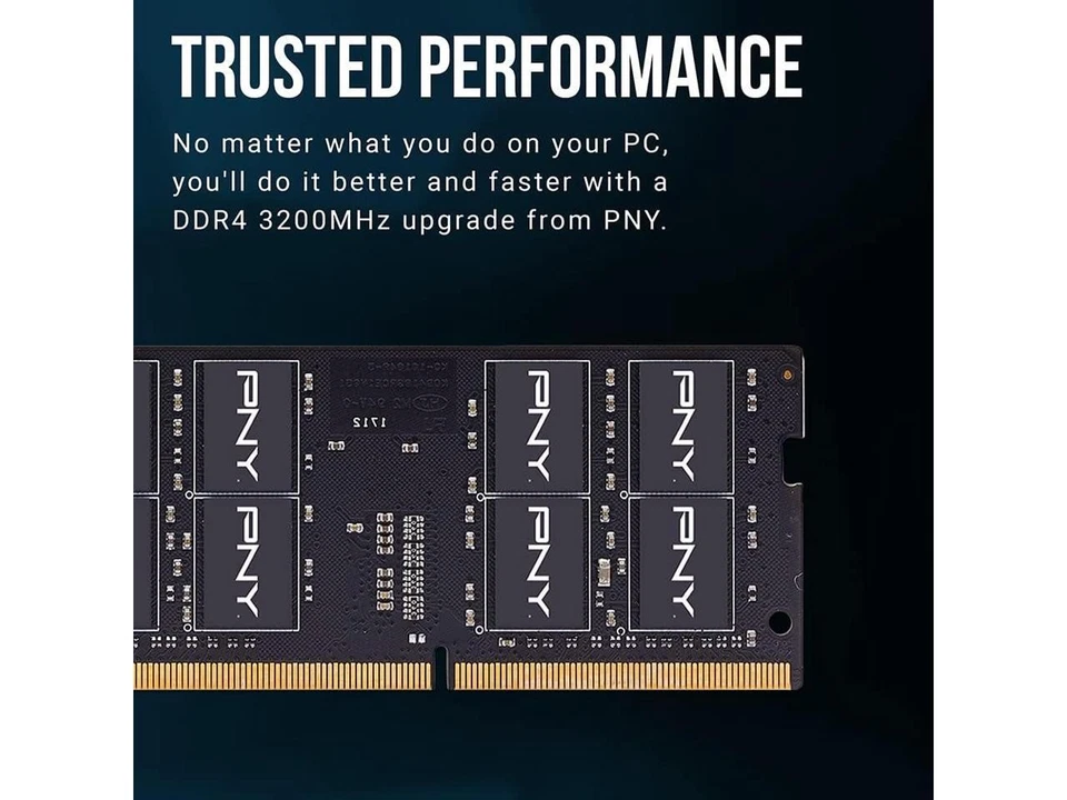 pny performance 32gb (2x16gb) ddr4 dram 3200mhz (pc4-25600) cl22 (compatible wit - Image 3 of 4