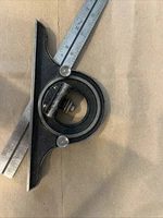 L.S. STARRETT NO.COMBINATION PROTRACTOR SQUARE C/W 9” No.4 GRAD. RULE - USA