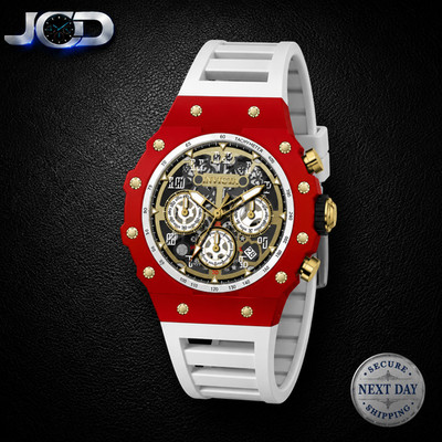 Invicta Racing Vaulthan Men's Watch 44mm White/Red (69655) - Brand New