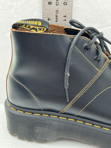 Dr. Martens Stiefel Church Quad Plateau Chunky Chukka Monkey schwarz Leder Gr. 12 - Bild 16 von 17