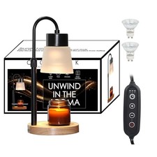 Candle Warmer Lamp with Timer Dimmable, Adjustable Height Candle Lamp Warmer