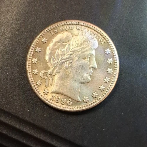 1896-P Barber Quarter.  mint like