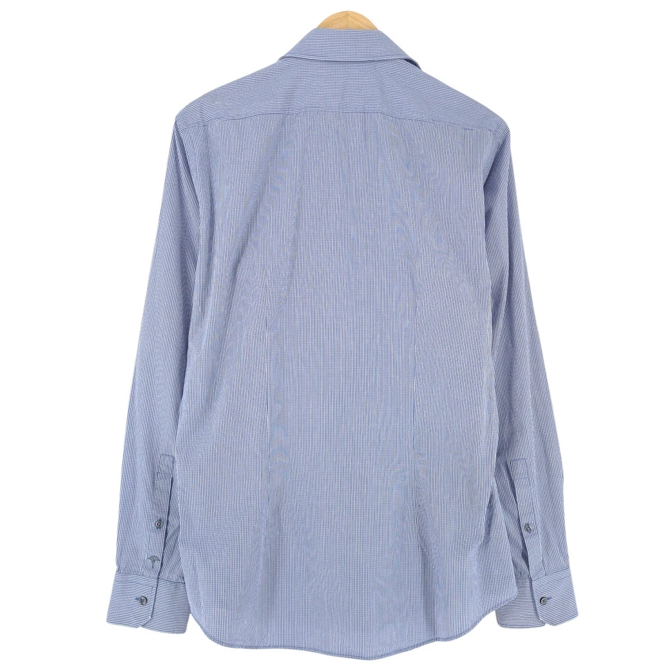 Camisa Para Hombre JOOP! Azul Ajustada A Cuadros De Algodón Yk0 Talla 15.5 39 - Imagen 3 de 4