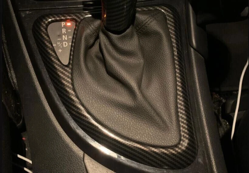 For BMW 1 Series E81 ABS Carbon Fiber Strip Cover Central Console Gear Shift 1X - Image 4 of 4