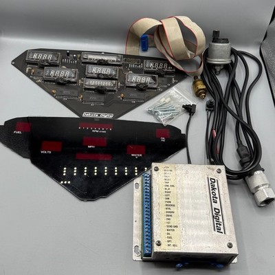 Dakota Digital Red Gauge Cluster Speedometer Dash Chevy Pickup Truck 1955-59
