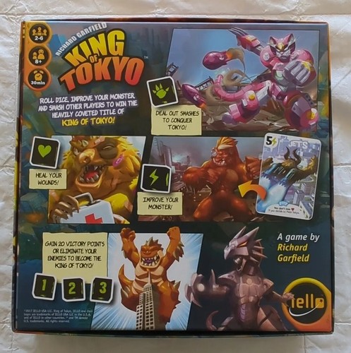 King of Tokyo By Richard Garfield & IELLO (2016 Edition Board Game - Picture 2 of 8