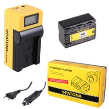 Batteria Patona + caricabatteria Synchron LCD USB per Panasonic SDR-S50N,SDR-S70