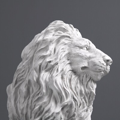 Casa Padrino Sculpture De Luxe Lion Assis 52 X 102 X H. 140 Cm Magnifique Deco De Jardin
