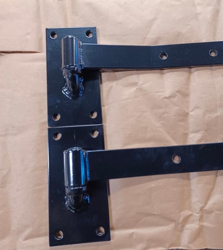 13" Barn doors strap hinges & hinge pins replace repairs 2 pack 1 1/2" H x 1/4" - Picture 6 of 6
