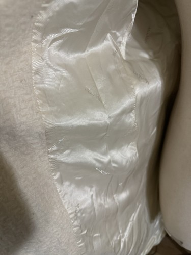 Vintage Max Mara white/ivory 100% wool Blend Coat Size 12 Made In Italy - Picture 14 of 17