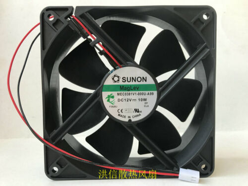 SUNON MEC0381V1-000U-A99 12V 10W 12038 120mm 2-wire cooling fan - Picture 1 of 3