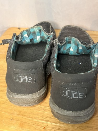 Hey Dude grau Canvas bequeme Herren Slipper Größe 9 - Bild 2 von 4