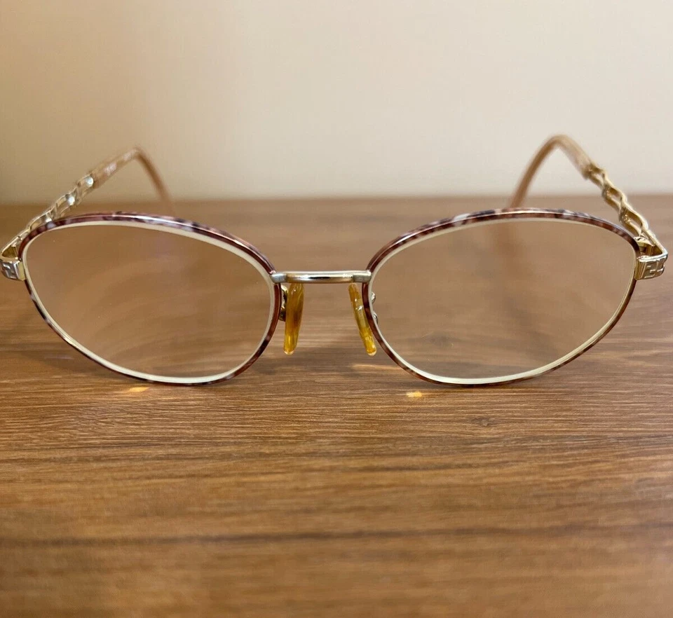 Auténticos marcos Fendi oro rosa tortuga RX solo 53,17 hechos en Italia, en muy buen estado Foto 2 de 4