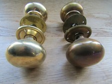Vintage victorian Old country mortice rim door knobs lock door pull handles knob