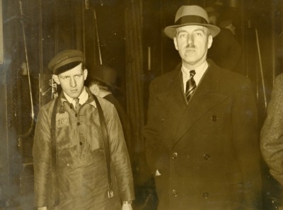 Belgischer Minister Van Zeeland Paris Saint Lazare Bahnhof Pressefoto 1938
