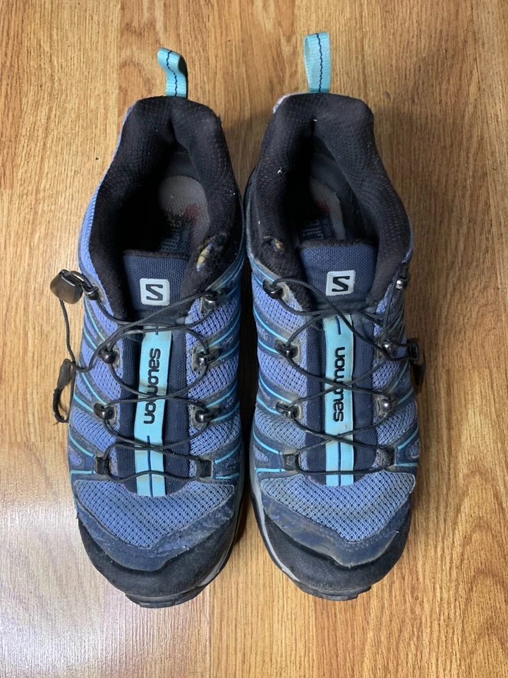 SALOMON Shoes Women Size 7.5 Blue Ortholite Boots Hiking Sneaker Outdoors - Image 3 of 4