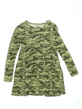 Epic Threads Girls Camouflage Print Fit  Flare Dress, Hillside Green, Large