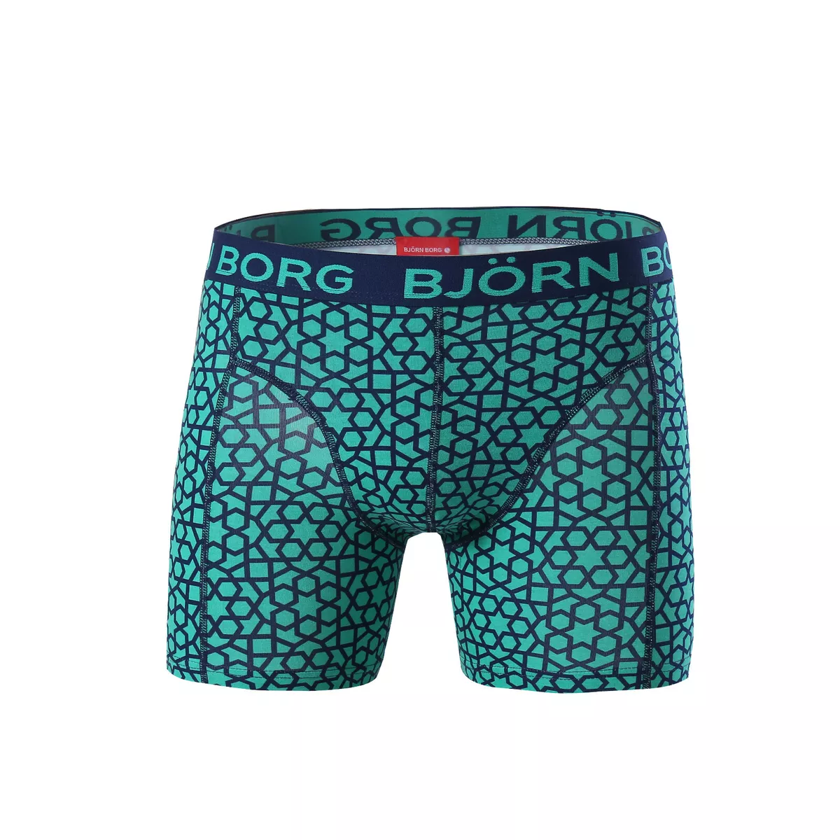 Bjorn Borg Cotton Stretch Men Underwear Boxer Brief Green hexagon size S M  L XL