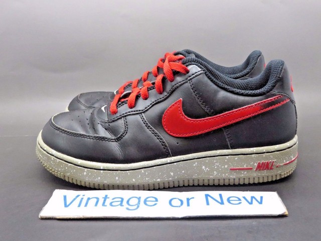 Nike Air Force 1 Low '07 Black Grey Red PS 2012 sz 2Y | eBay