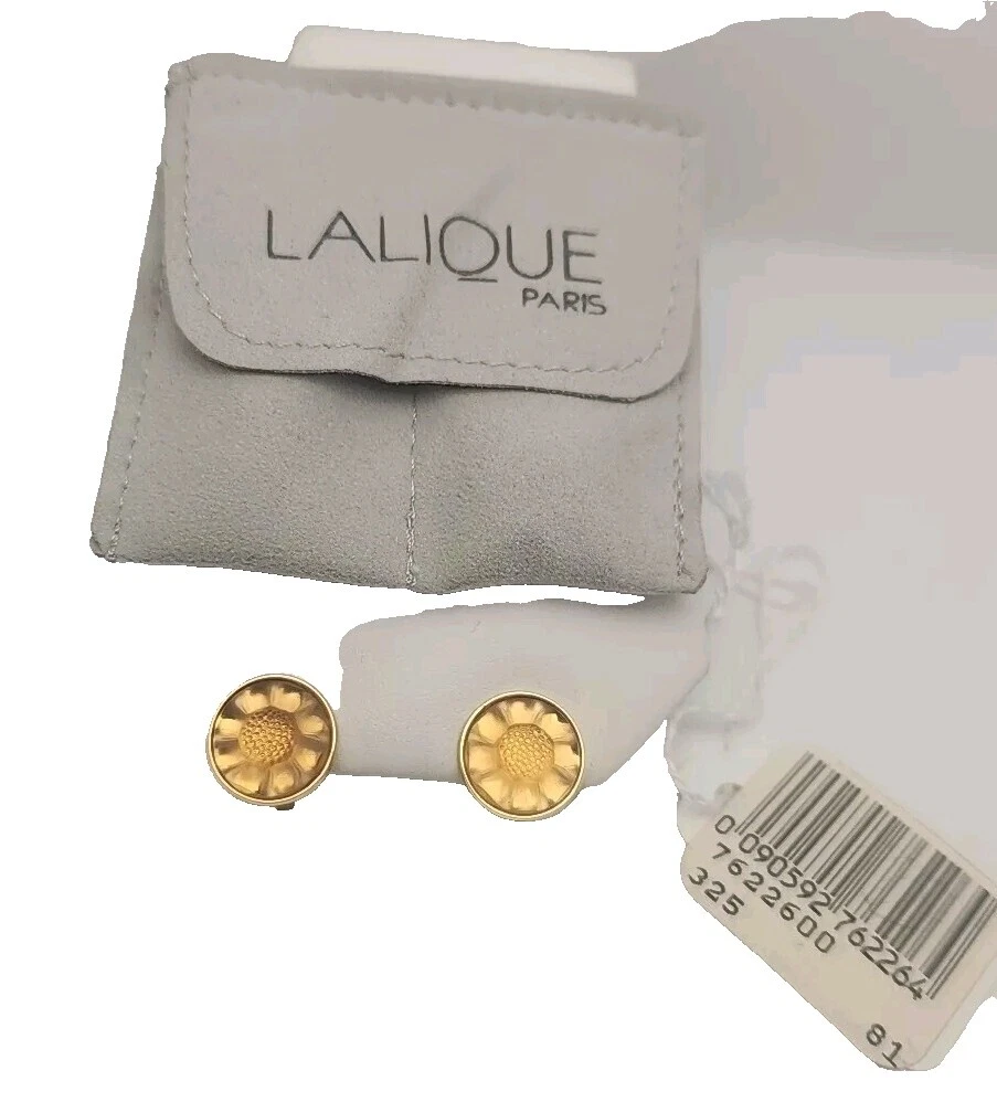 Lalique Crystal Fashion Earrings